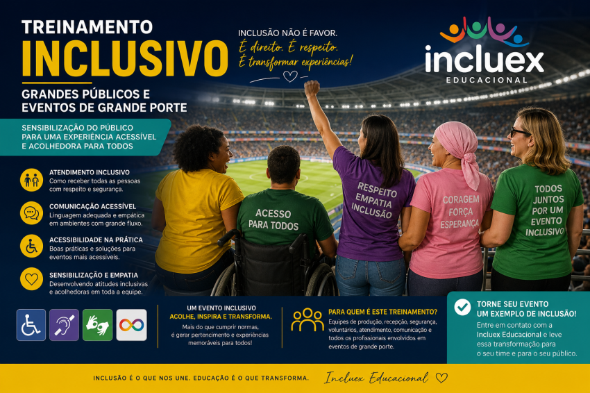 TREINAMENTO INCLUSIVO GRANDES P�BLICOS E EVENTOS DE GRANDE PORTE
