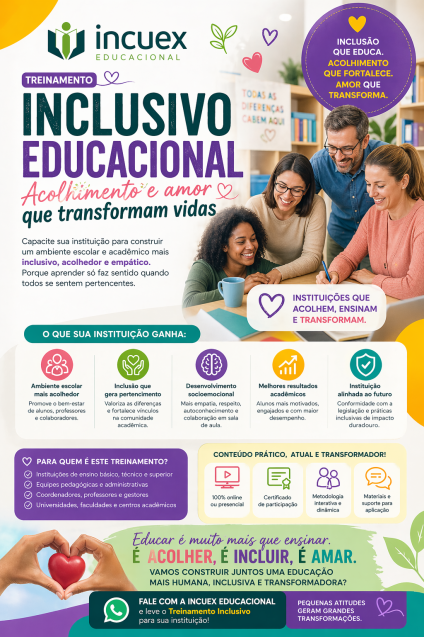 TREINAMENTO INCLUSIVO PARA INSTITUI��ES DE ENSINO