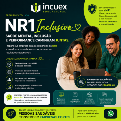 NR1 INCLUS�O PSICOSSOCIAL NO AMBIENTE DE TRABALHO