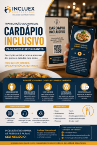 TRANSCRI��O AUDIOVISUAL CARD�PIO INCLUSIVO
